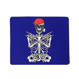 Young Rock On Rock Star Skeleton Hands Rocker Gift Mousepad