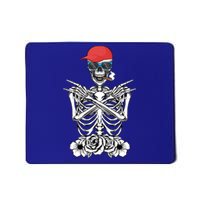 Young Rock On Rock Star Skeleton Hands Rocker Gift Mousepad