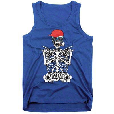 Young Rock On Rock Star Skeleton Hands Rocker Gift Tank Top