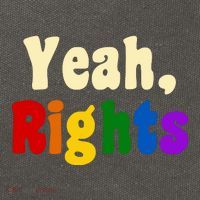 Yeah Rights Pride Equality Rainbow Cotton Canvas Backpack