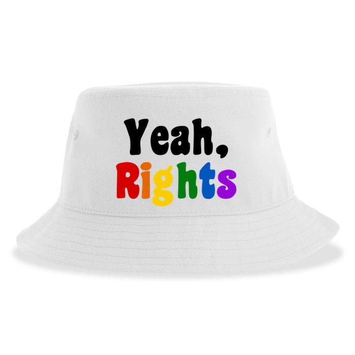 Yeah Rights Pride Equality Rainbow Sustainable Bucket Hat