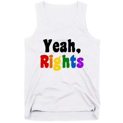 Yeah Rights Pride Equality Rainbow Tank Top