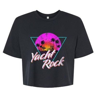 Yacht Rock Party Boat Drinking Beach Bella+Canvas Jersey Crop Tee