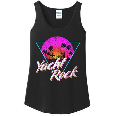 Yacht Rock Party Boat Drinking Beach Ladies Essential Tank