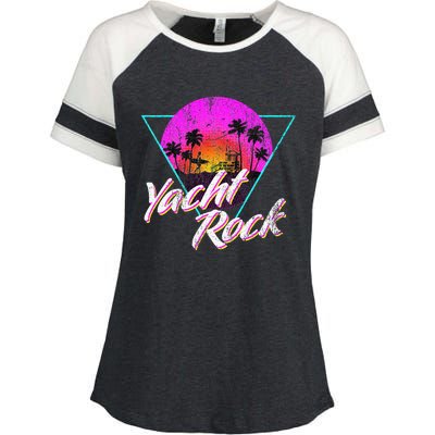 Yacht Rock Party Boat Drinking Beach Enza Ladies Jersey Colorblock Tee