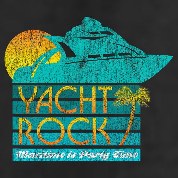 Yacht Rock Party Boat Drinking Maritime 7 Panel Mesh Trucker Snapback Hat