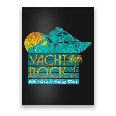 Yacht Rock Party Boat Drinking Maritime Poster