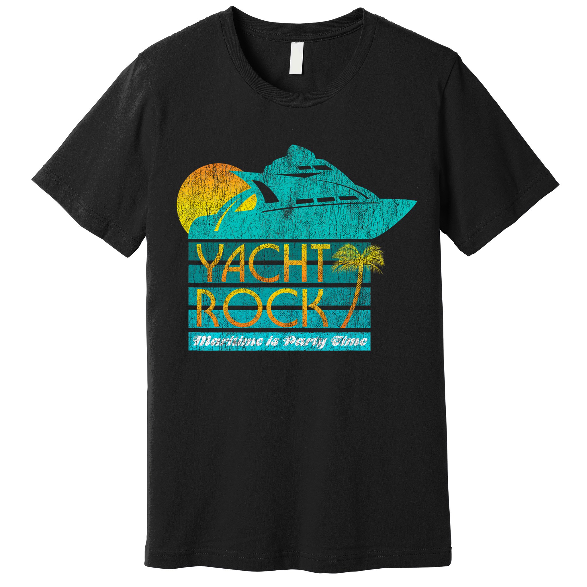 Yacht Rock Party Boat Drinking Maritime Premium T-Shirt