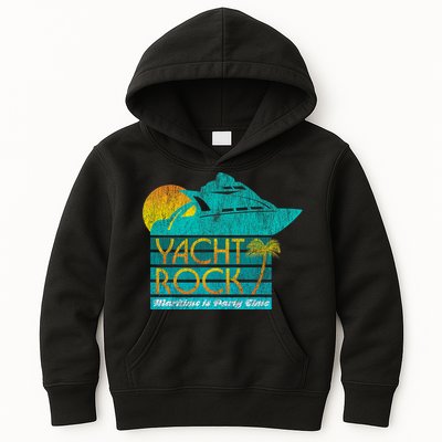 Yacht Rock Party Boat Drinking Maritime Kids Hoodie