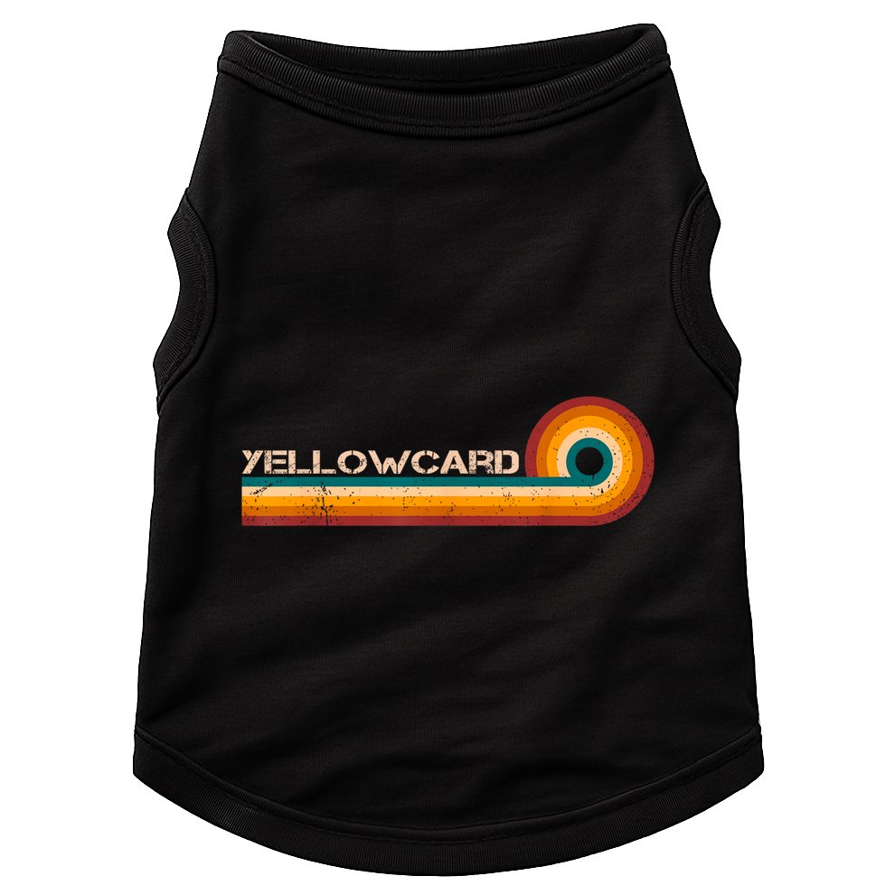 Yellowcard Retro Stripes Musician Vintage Doggie Tank