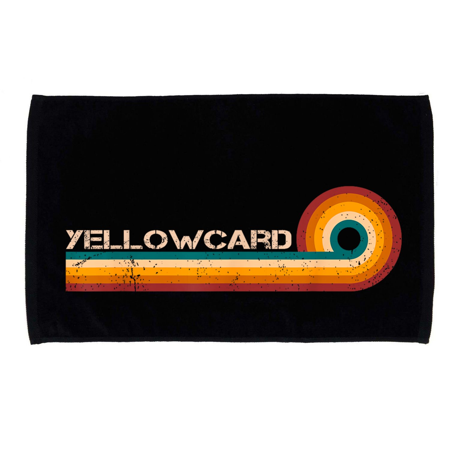 Yellowcard Retro Stripes Musician Vintage Microfiber Hand Towel