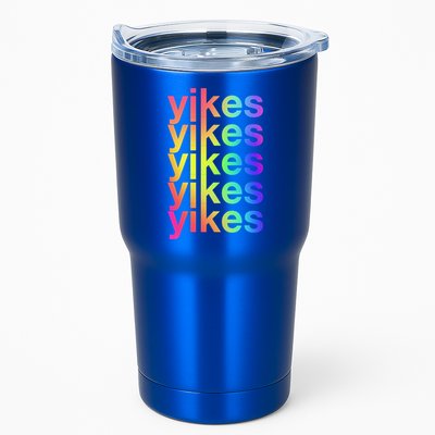 Yikes Rainbow Slang Sassy Humor Lgbtq Colorful Aesthetic Meaningful Gift Tumbler