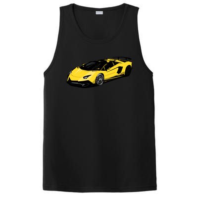 Yellow Racing Sports Car PosiCharge Competitor Tank