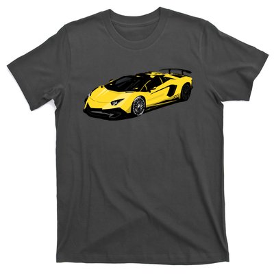 Yellow Racing Sports Car T-Shirt