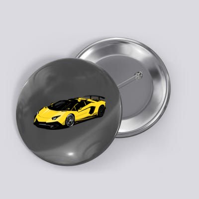 Yellow Racing Sports Car Button