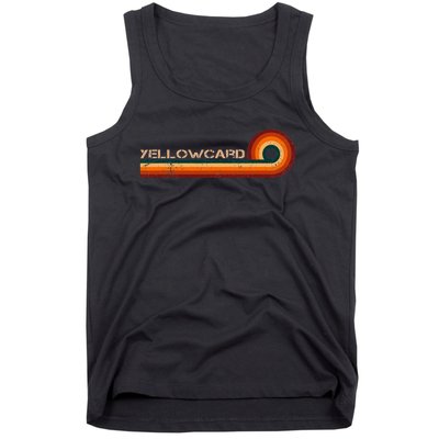 Yellowcard Retro Stripes Vintage Tank Top