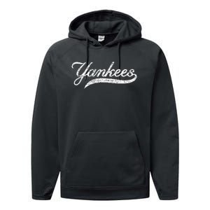 Y.A.N.K.E.E.S Retro Style 70s 80s First Name Performance Fleece Hoodie