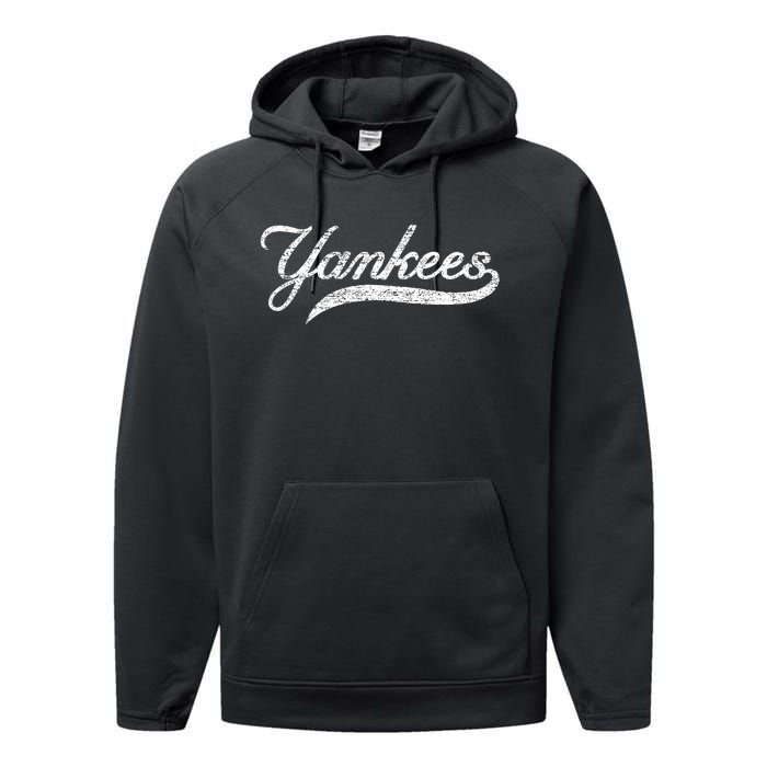 Y.A.N.K.E.E.S Retro Style 70s 80s First Name Performance Fleece Hoodie