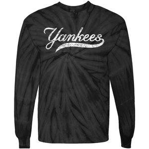 Y.A.N.K.E.E.S Retro Style 70s 80s First Name Tie-Dye Long Sleeve Shirt