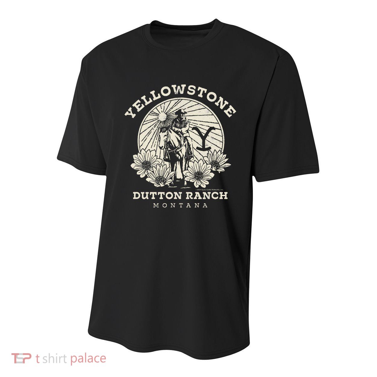 Yellowstone Ranch Solo Horseback Rider Youth Performance Sprint T-Shirt