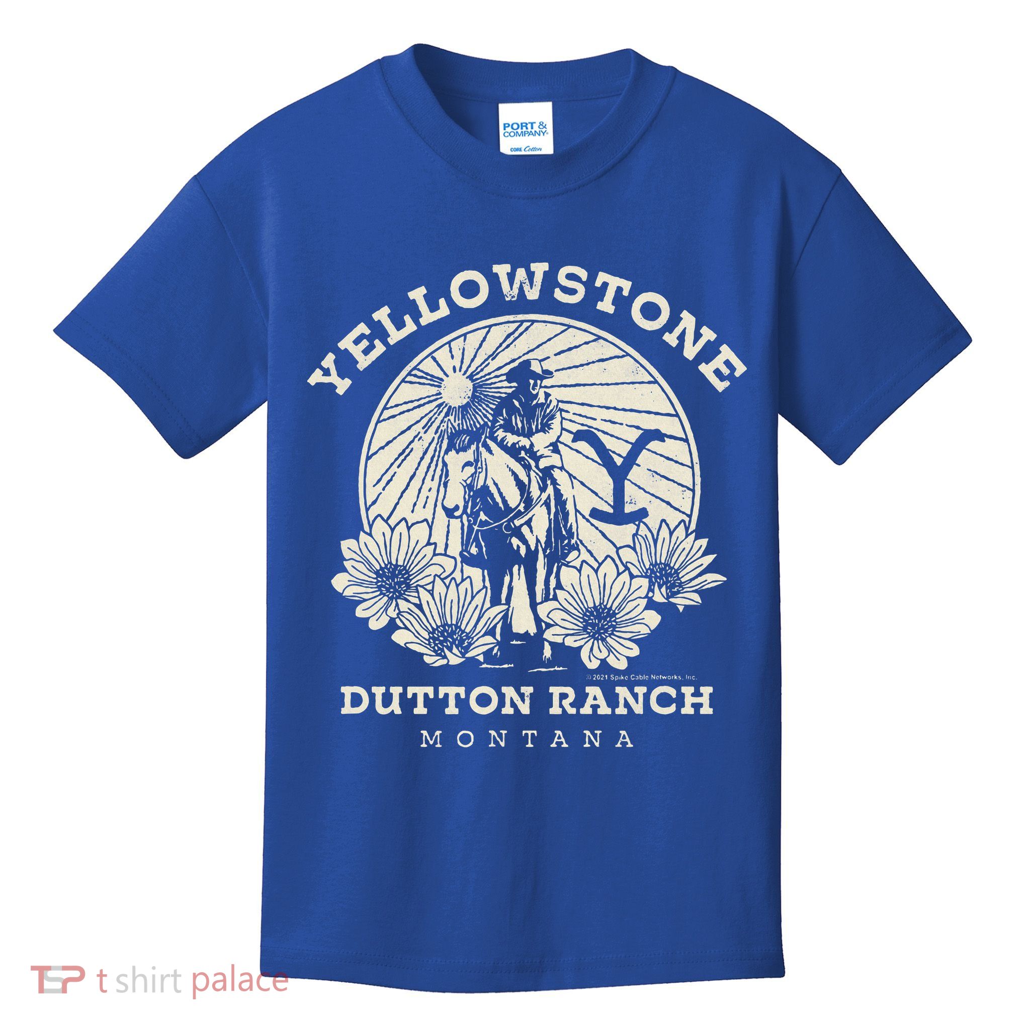 Yellowstone Ranch Solo Horseback Rider Kids T-Shirt
