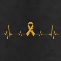 Yellow Ribbon Suicide Prevention Awareness 7 Panel Mesh Trucker Snapback Hat