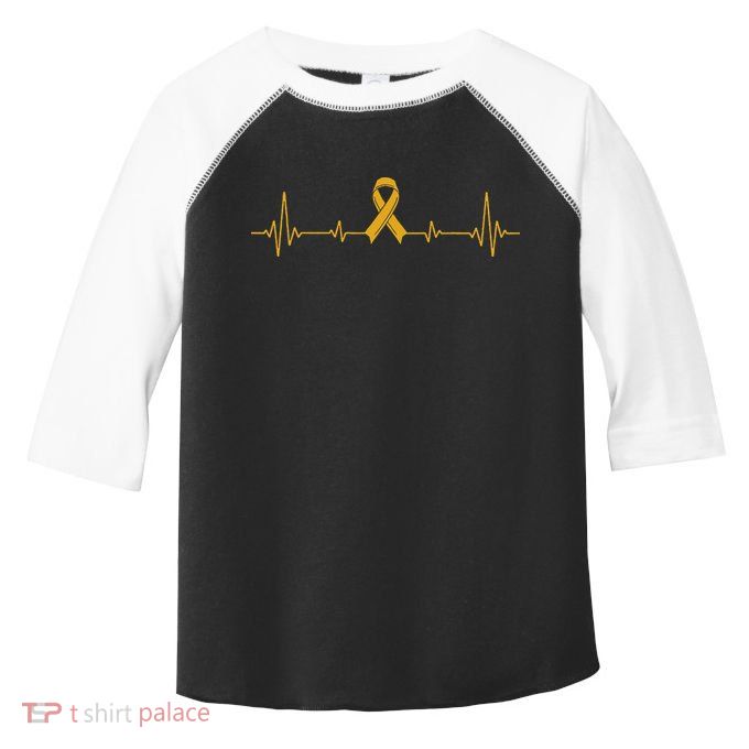 Yellow Ribbon Suicide Prevention Awareness Toddler Fine Jersey T-Shirt