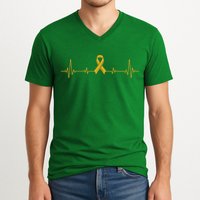 Yellow Ribbon Suicide Prevention Awareness V-Neck T-Shirt