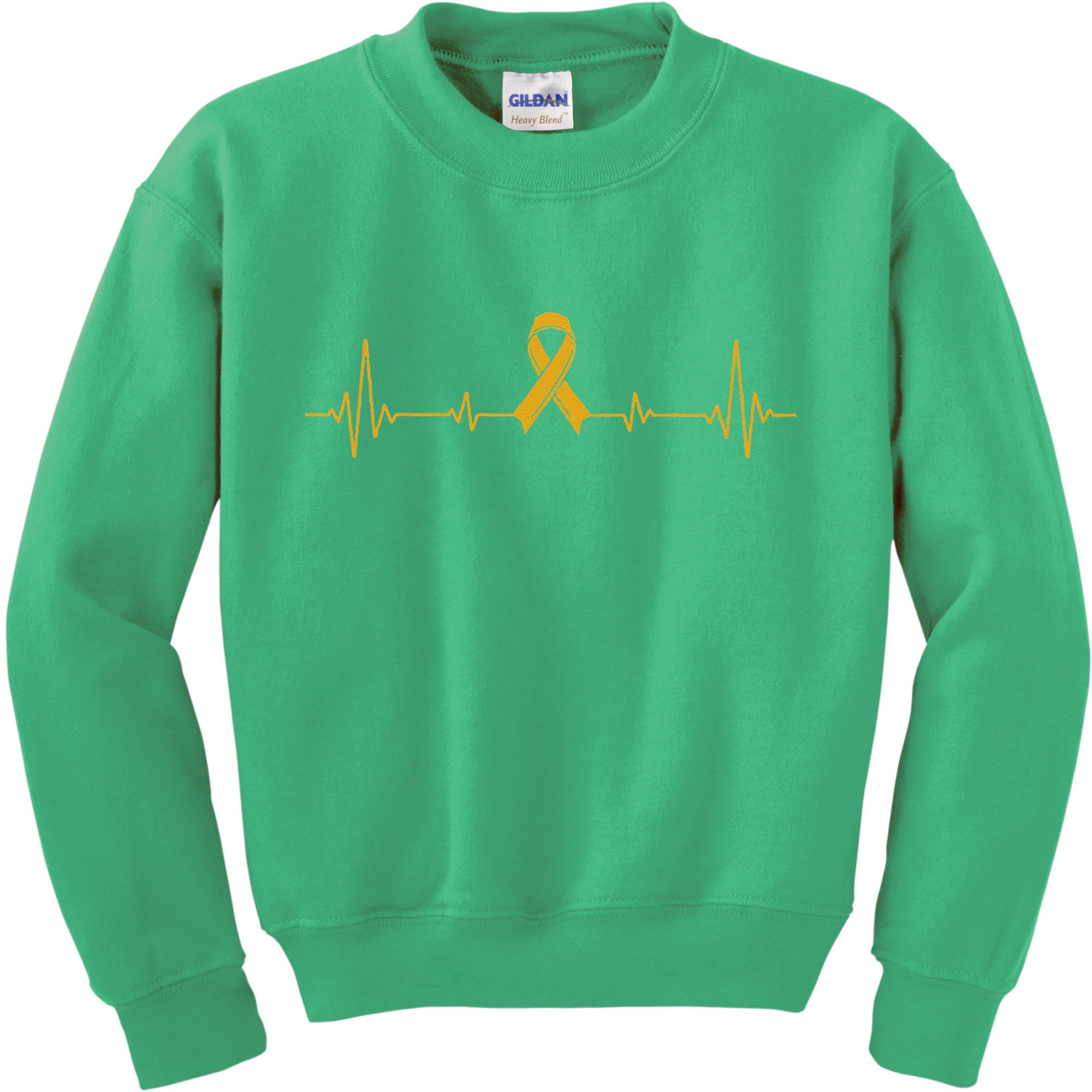 Yellow Ribbon Suicide Prevention Awareness Kids Sweatshirt