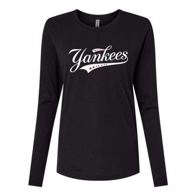 Y.A.N.K.E.E.S. Retro Style Name Womens Cotton Relaxed Long Sleeve T-Shirt