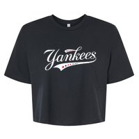 Y.A.N.K.E.E.S. Retro Style Name Bella+Canvas Jersey Crop Tee