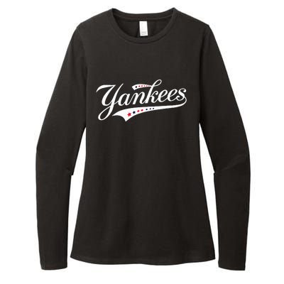 Y.A.N.K.E.E.S. Retro Style Name Womens CVC Long Sleeve Shirt