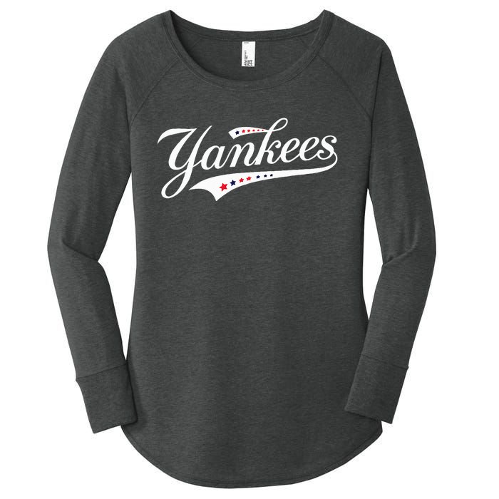 Y.A.N.K.E.E.S. Retro Style Name Women's Perfect Tri Tunic Long Sleeve Shirt