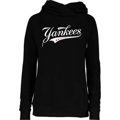 Y.A.N.K.E.E.S. Retro Style Name Womens Funnel Neck Pullover Hood