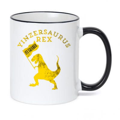 Yinzersaurus Rex Trex Funny Pittsburgh Yinzer Dinosaur Gift 11oz Black Color Changing Mug