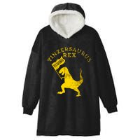 Yinzersaurus Rex Trex Funny Pittsburgh Yinzer Dinosaur Gift Hooded Wearable Blanket