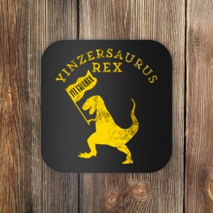 Yinzersaurus Rex Trex Funny Pittsburgh Yinzer Dinosaur Gift Coaster