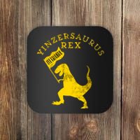 Yinzersaurus Rex Trex Funny Pittsburgh Yinzer Dinosaur Gift Coaster