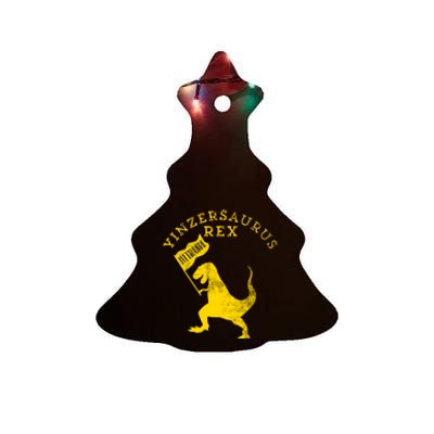 Yinzersaurus Rex Trex Funny Pittsburgh Yinzer Dinosaur Gift Ceramic Tree Ornament