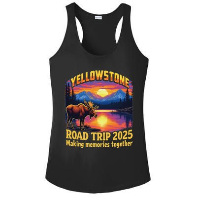 Yellowstone Road Trip 2025 Family National Park Ladies PosiCharge Competitor Racerback Tank
