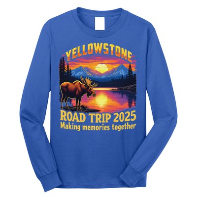 Yellowstone Road Trip 2025 Family National Park Long Sleeve Shirt