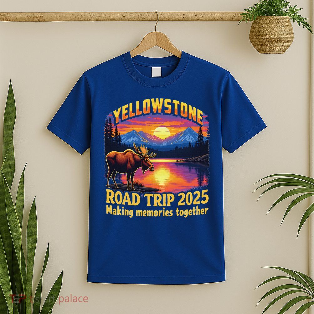 Yellowstone Road Trip 2025 Family National Park T-Shirt