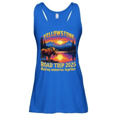 Yellowstone Road Trip 2025 Family National Park Ladies Essential Flowy Tank