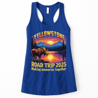 Yellowstone Road Trip 2025 Family National Park Womens Tank Top