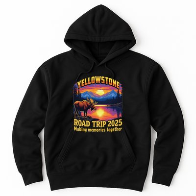 Yellowstone Road Trip 2025 Family National Park Outdoor Hoodie