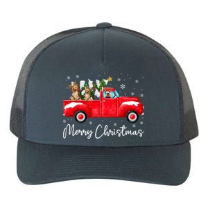 Yorkie Red Truck Christmas Funny Gift Santa Hat Dog Xmas Funny Gift Yupoong Adult 5-Panel Trucker Hat