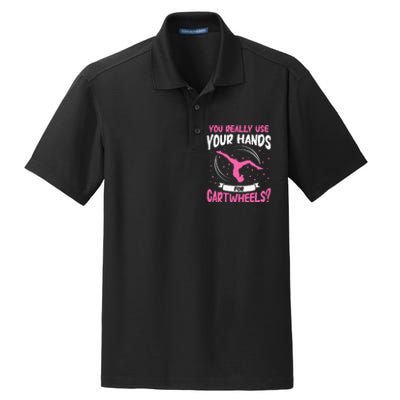 You Really Use Your Hands For Cartwheels Dry Zone Grid Polo