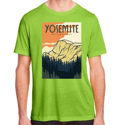 Yosemite Retro Vintage Poster Adult ChromaSoft Performance T-Shirt