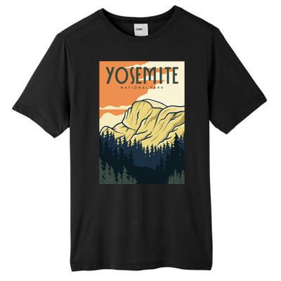 Yosemite Retro Vintage Poster Tall Fusion ChromaSoft Performance T-Shirt