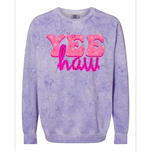 Yeehaw Rodeo Western Country Cow Yee haw Colorblast Crewneck Sweatshirt